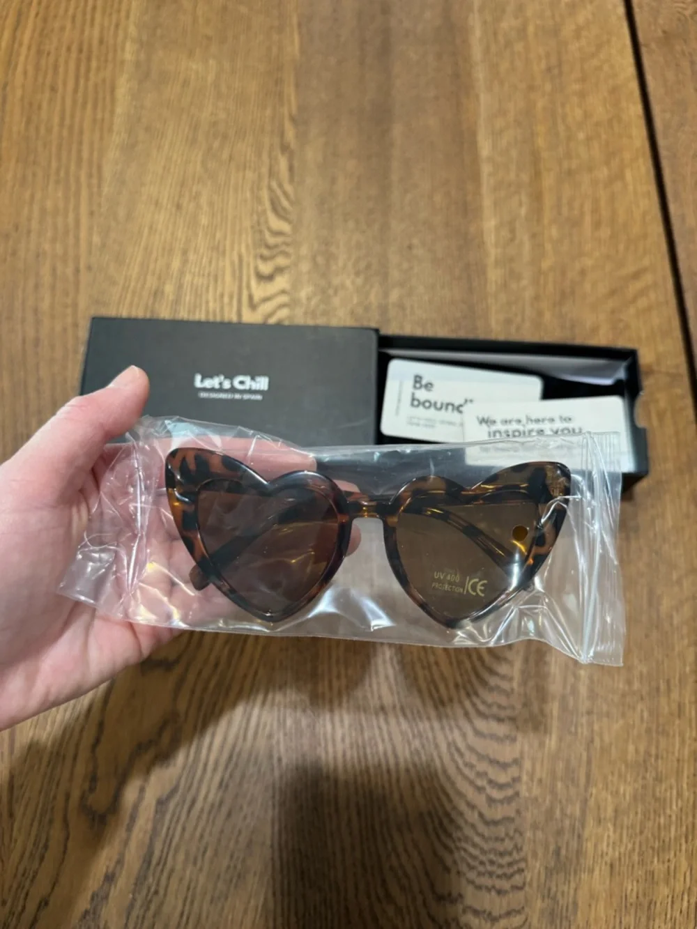 Kids Heart-Shaped Sunglasses – UV400 Protection (New w/ Box and Storage Bag)
